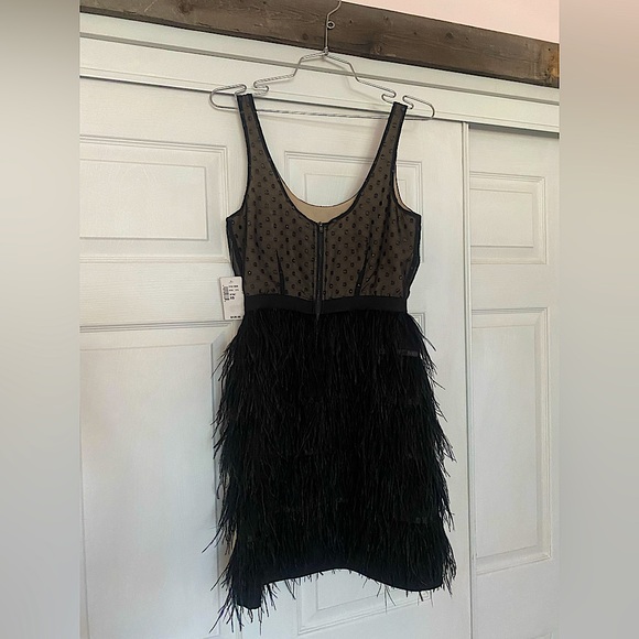 Temperance Dress size XS with faux ostrich feathers - Picture 2 of 4